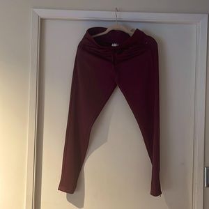 Adidas Burgundy track pants